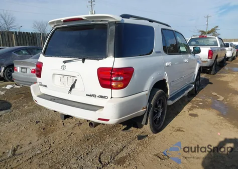 2004 Toyota Sequoia Limited V8 z USA, uszkodzony, nr VIN 5TDBT48AX4S219443